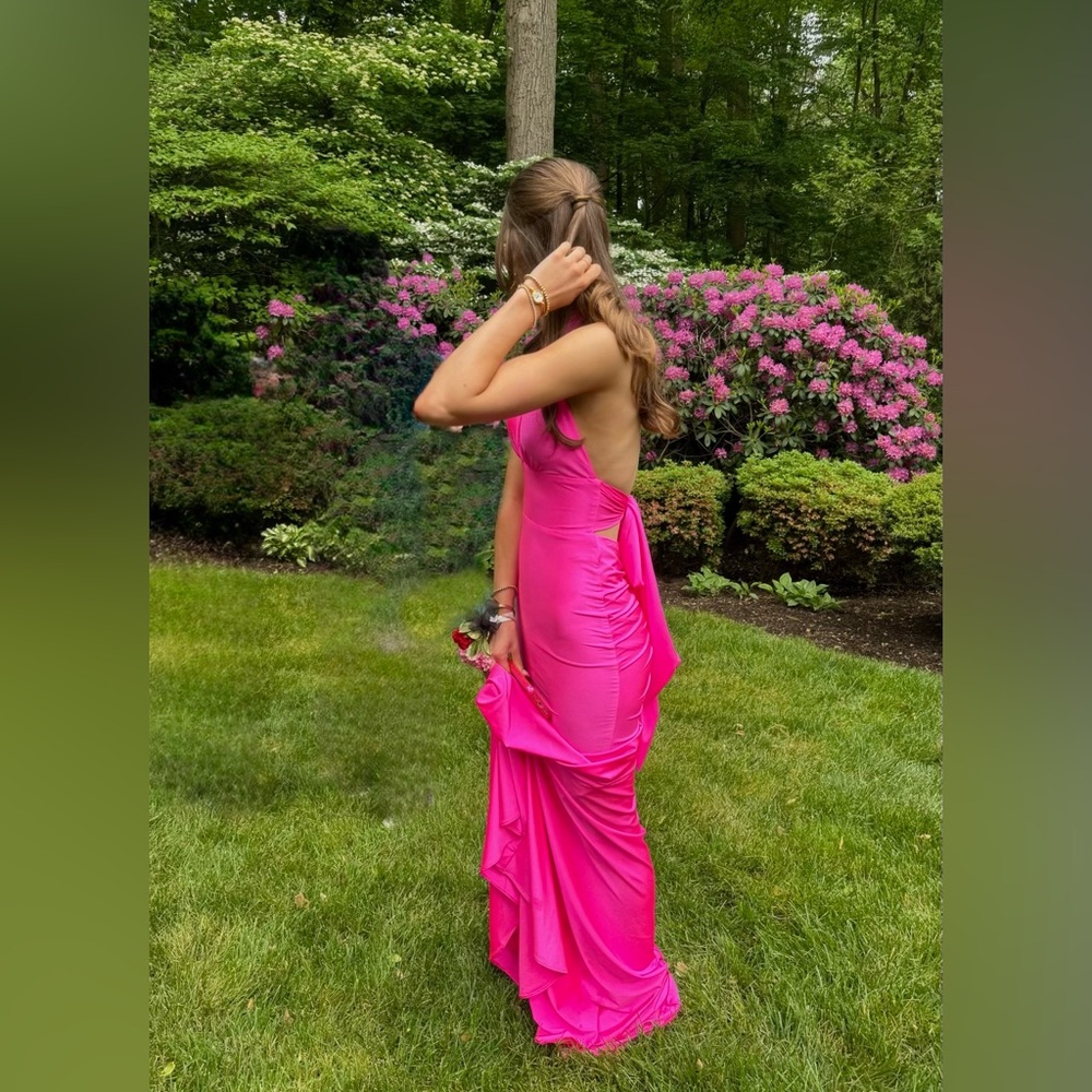Atria Clothing Prom Dress in Barbie Pink
